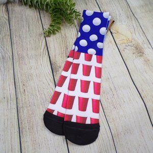 RED SOLO CUPS Men's Sublimated Graphic Socks